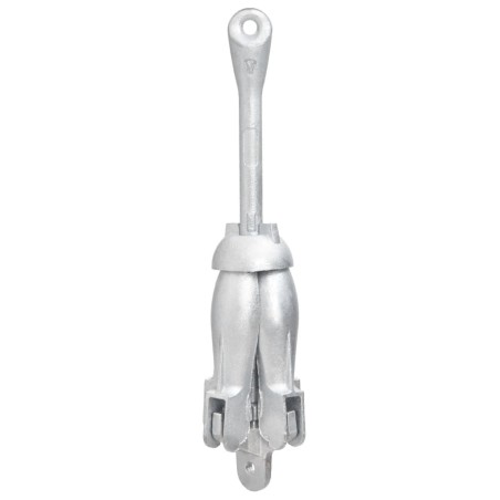 vidaXL Ancla plegable hierro maleable plateado 6 kg