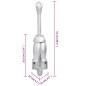 vidaXL Ancla plegable hierro maleable plateado 6 kg vidaXL Ancla plegable hierro maleable plateado 6 kg