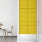 vidaXL Paneles de pared 12 uds tela amarillo claro 60x30 cm 2,16 m² vidaXL Paneles de pared 12 uds tela amarillo claro 60x30 cm 2,16 m²