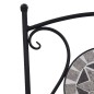 vidaXL Sillas bistró de mosaico 2 unidades gris