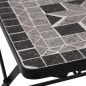 vidaXL Sillas bistró de mosaico 2 unidades gris