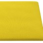 vidaXL Paneles de pared 12 uds tela amarillo claro 60x30 cm 2,16 m² vidaXL Paneles de pared 12 uds tela amarillo claro 60x30 cm 2,16 m²