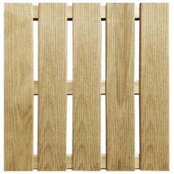 vidaXL Baldosas de porche 6 unidades madera verde 50x50 cm