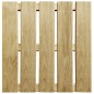 vidaXL Baldosas de porche 6 unidades madera verde 50x50 cm vidaXL Baldosas de porche 6 unidades madera verde 50x50 cm