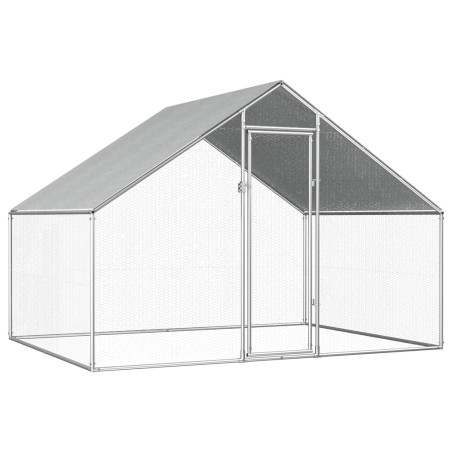 vidaXL Jaula gallinero de exterior de acero galvanizado 2,75x2x1,92 m  