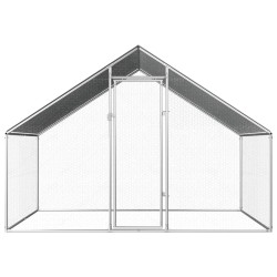 vidaXL Jaula gallinero de exterior de acero galvanizado 2,75x2x1,92 m  