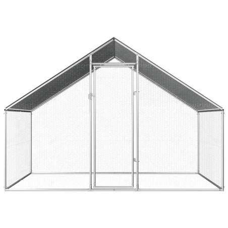 vidaXL Jaula gallinero de exterior de acero galvanizado 2,75x2x1,92 m  