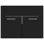 vidaXL Armario para lavabo madera contrachapada negro 60x38,5x46 cm vidaXL Armario para lavabo madera contrachapada negro 60x38,5x46 cm