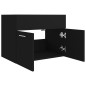 vidaXL Armario para lavabo madera contrachapada negro 60x38,5x46 cm vidaXL Armario para lavabo madera contrachapada negro 60x38,5x46 cm