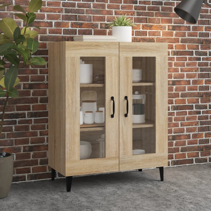 vidaXL Aparador de madera de ingeniería roble Sonoma 69,5x34x90 cm vidaXL Aparador de madera de ingeniería roble Sonoma 69,5x34x90 cm