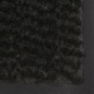 vidaXL Alfombra de entrada rectangular de nudo 120x180 cm negra vidaXL Alfombra de entrada rectangular de nudo 120x180 cm negra