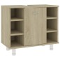 vidaXL Armario de baño madera contrachapada color roble 60x32x53,5 cm vidaXL Armario de baño madera contrachapada color roble 60x32x53,5 cm