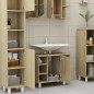 vidaXL Armario de baño madera contrachapada color roble 60x32x53,5 cm vidaXL Armario de baño madera contrachapada color roble 60x32x53,5 cm