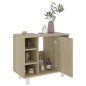 vidaXL Armario de baño madera contrachapada color roble 60x32x53,5 cm vidaXL Armario de baño madera contrachapada color roble 60x32x53,5 cm