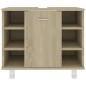vidaXL Armario de baño madera contrachapada color roble 60x32x53,5 cm vidaXL Armario de baño madera contrachapada color roble 60x32x53,5 cm