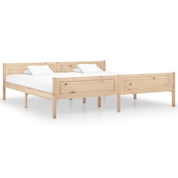 vidaXL Estructura de cama de madera maciza de pino 200x200 cm