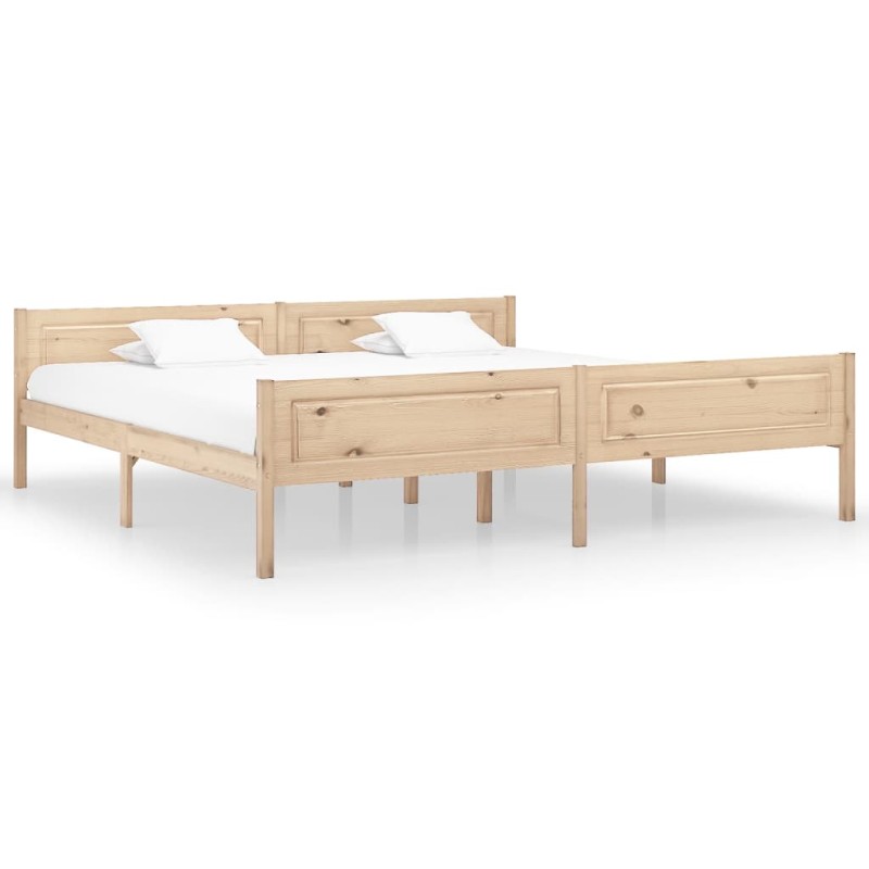 vidaXL Estructura de cama de madera maciza de pino 200x200 cm vidaXL Estructura de cama de madera maciza de pino 200x200 cm