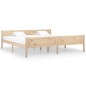 vidaXL Estructura de cama de madera maciza de pino 200x200 cm vidaXL Estructura de cama de madera maciza de pino 200x200 cm
