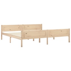 vidaXL Estructura de cama de madera maciza de pino 200x200 cm