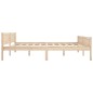 vidaXL Estructura de cama de madera maciza de pino 200x200 cm vidaXL Estructura de cama de madera maciza de pino 200x200 cm