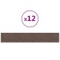 vidaXL Paneles de pared 12 uds tela gris taupe 90x15 cm 1,62 m² vidaXL Paneles de pared 12 uds tela gris taupe 90x15 cm 1,62 m²