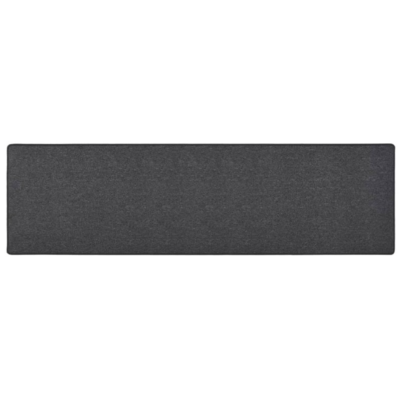 vidaXL Alfombra de pasillo gris antracita 80x300 cm vidaXL Alfombra de pasillo gris antracita 80x300 cm