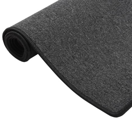 vidaXL Alfombra de pasillo gris antracita 80x300 cm