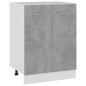 vidaXL Armario debajo fregadero madera contrachapada gris 60x46x81,5cm vidaXL Armario debajo fregadero madera contrachapada gris 60x46x81,5cm