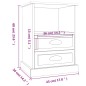 vidaXL Mesitas de noche 2 unidades blancas 43x36x60 cm vidaXL Mesitas de noche 2 unidades blancas 43x36x60 cm