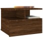 vidaXL Mesita de noche flotante madera marrón roble 40x31x27 cm vidaXL Mesita de noche flotante madera marrón roble 40x31x27 cm