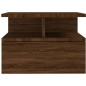 vidaXL Mesita de noche flotante madera marrón roble 40x31x27 cm vidaXL Mesita de noche flotante madera marrón roble 40x31x27 cm