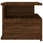 vidaXL Mesita de noche flotante madera marrón roble 40x31x27 cm vidaXL Mesita de noche flotante madera marrón roble 40x31x27 cm