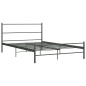 vidaXL Estructura de cama de metal gris 120x200 cm vidaXL Estructura de cama de metal gris 120x200 cm