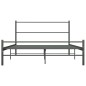 vidaXL Estructura de cama de metal gris 120x200 cm vidaXL Estructura de cama de metal gris 120x200 cm