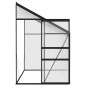 vidaXL Invernadero de aluminio gris antracita 5,02 m³ vidaXL Invernadero de aluminio gris antracita 5,02 m³