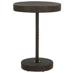 vidaXL Mesa de jardín de ratán sintético marrón 75,5x106 cm