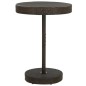 vidaXL Mesa de jardín de ratán sintético marrón 75,5x106 cm