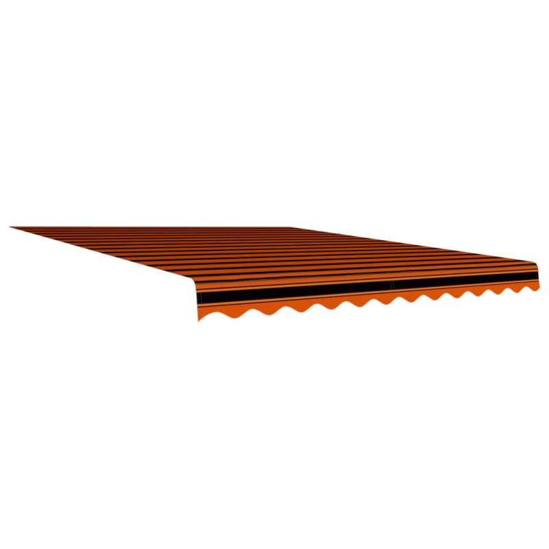 vidaXL Toldo de lona naranja y marrón 350x250 cm vidaXL Toldo de lona naranja y marrón 350x250 cm