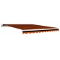vidaXL Toldo de lona naranja y marrón 350x250 cm vidaXL Toldo de lona naranja y marrón 350x250 cm