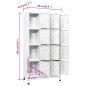 vidaXL Taquilla con 12 compartimentos 90x45x180 cm vidaXL Taquilla con 12 compartimentos 90x45x180 cm