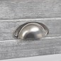 vidaXL Mesita de noche madera de Paulownia gris y blanca 38x28x45 cm vidaXL Mesita de noche madera de Paulownia gris y blanca 38x28x45 cm