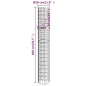 vidaXL Arriate gaviones circular 4 piezas Ø30x50/100/150/200 cm vidaXL Arriate gaviones circular 4 piezas Ø30x50/100/150/200 cm