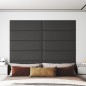 vidaXL Paneles de pared 12 uds cuero sintético gris 90x30 cm 3,24 m² vidaXL Paneles de pared 12 uds cuero sintético gris 90x30 cm 3,24 m²