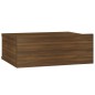 vidaXL Mesita de noche flotante 2 uds madera roble marrón 40x30x15cm vidaXL Mesita de noche flotante 2 uds madera roble marrón 40x30x15cm