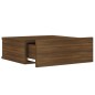vidaXL Mesita de noche flotante 2 uds madera roble marrón 40x30x15cm vidaXL Mesita de noche flotante 2 uds madera roble marrón 40x30x15cm