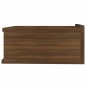 vidaXL Mesita de noche flotante 2 uds madera roble marrón 40x30x15cm vidaXL Mesita de noche flotante 2 uds madera roble marrón 40x30x15cm