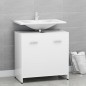 vidaXL Armario de baño madera contrachapada blanco 60x33x61 cm vidaXL Armario de baño madera contrachapada blanco 60x33x61 cm