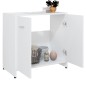 vidaXL Armario de baño madera contrachapada blanco 60x33x61 cm vidaXL Armario de baño madera contrachapada blanco 60x33x61 cm