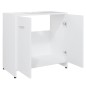 vidaXL Armario de baño madera contrachapada blanco 60x33x61 cm vidaXL Armario de baño madera contrachapada blanco 60x33x61 cm