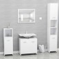 vidaXL Armario de baño madera contrachapada blanco 60x33x61 cm vidaXL Armario de baño madera contrachapada blanco 60x33x61 cm